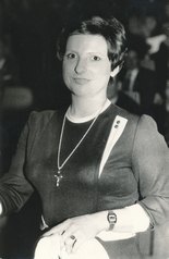 1981-ben 100 éves volt a Magyar Postagalmb sport Peller Éva átvette a legszebb díjat